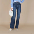 Italian High - Rise Flared Denim Jeans - ELLY