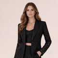 Lace Blazer – NERO - ELLY