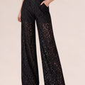 Lace Wide - Leg Pants – Nero - ELLY