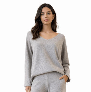 Maglia Oversize con Scollo Tortora - ELLY