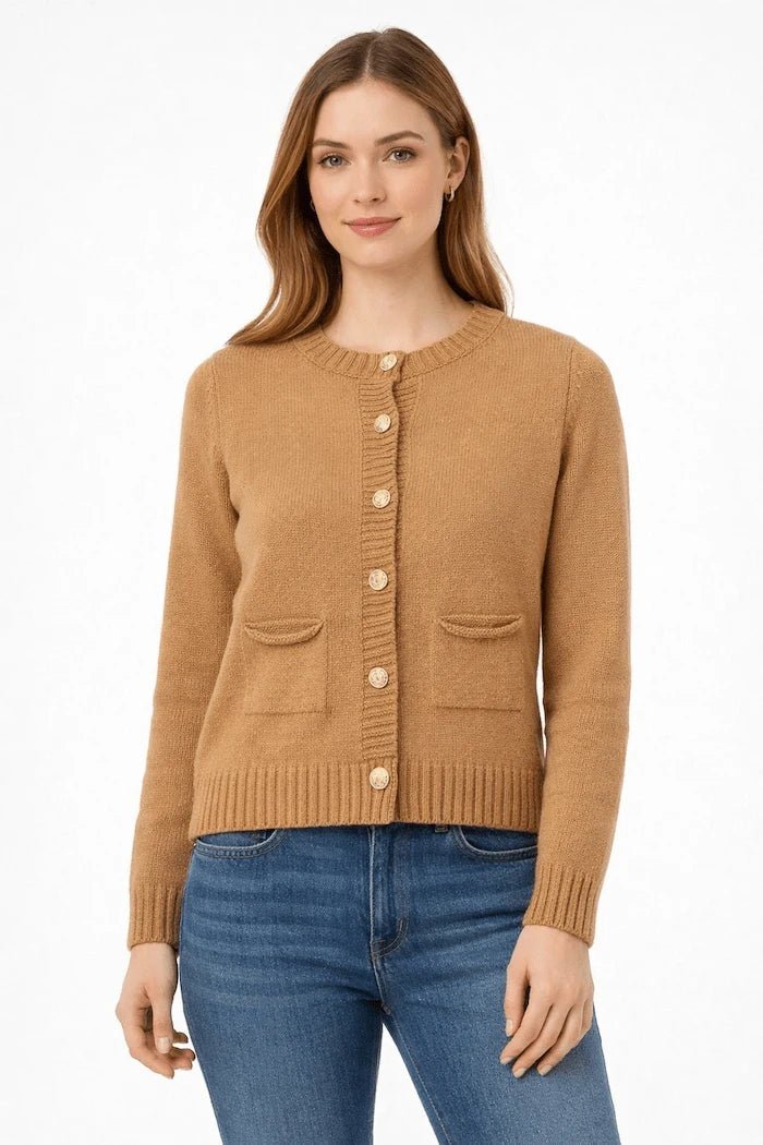 Mariana Cardigan in Beige - ELLY
