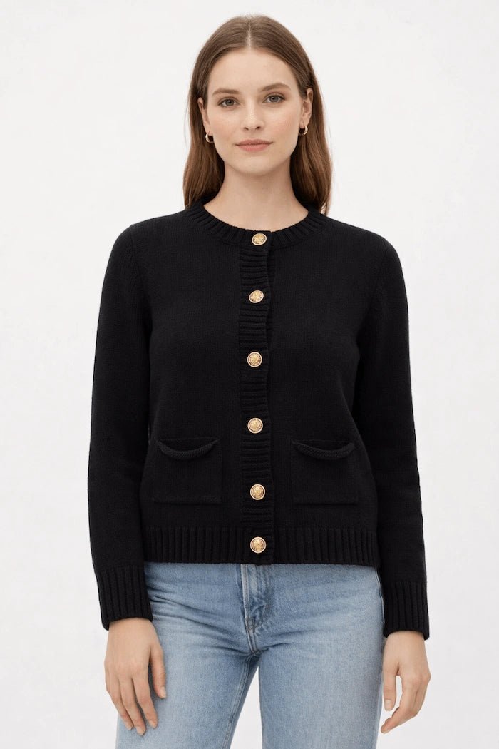 Mariana Cardigan in Nero - ELLY