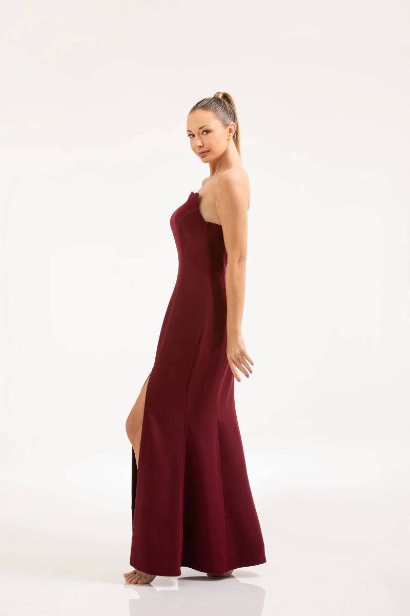 Maroon Maxi Dress – ELLY - ELLY