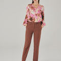 Marrone Regular-Fit Dress Pants - ELLY