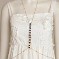 Midnight Crystal Bar Layered Necklace - ELLY