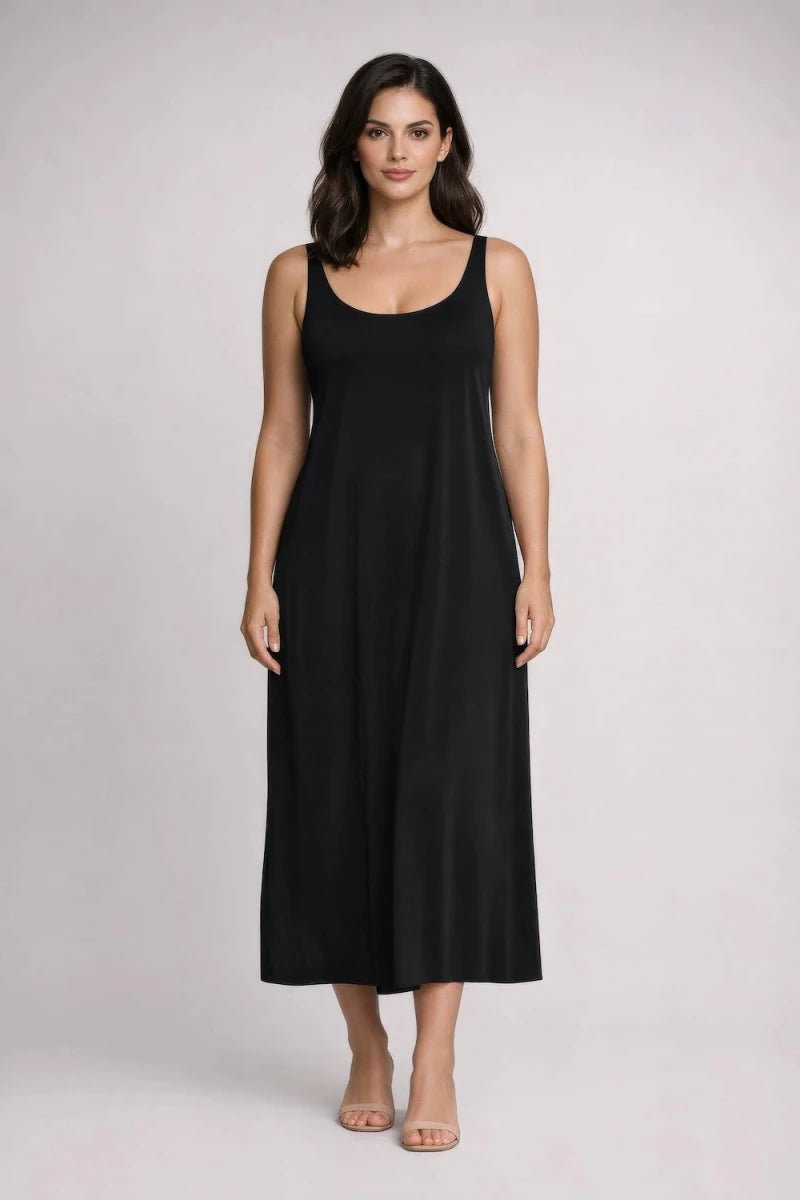 Nero Draped Back Maxi Dress - ELLY