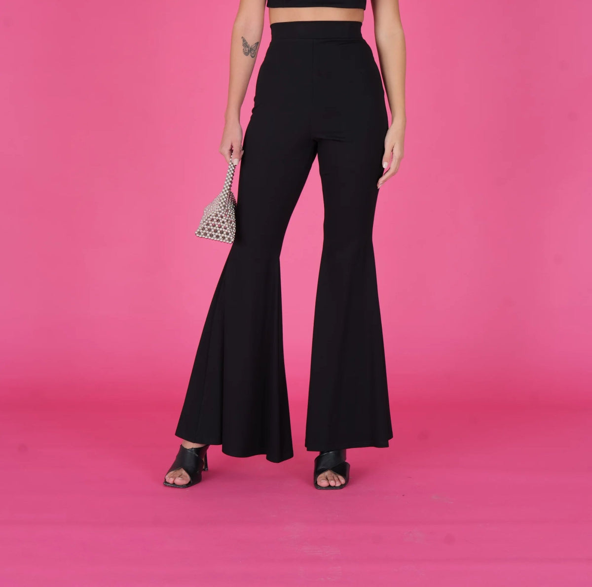 Nero High - Waisted Flared Pants - ELLY