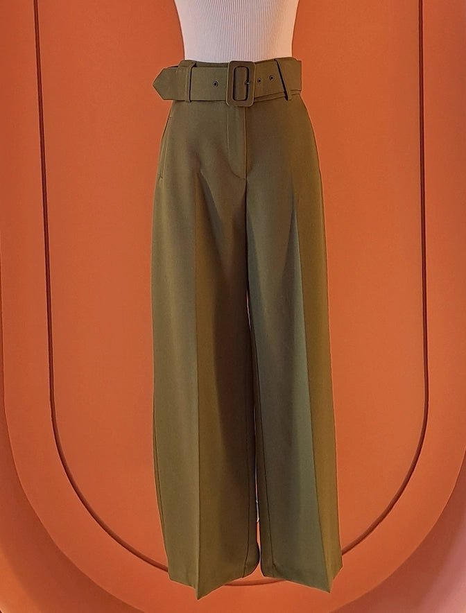 Olive Green Pants - ELLY
