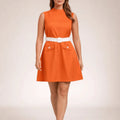 Orange Blossom Vintage Shift Dress - ELLY