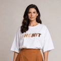 Oversized Embroidered Logo T-Shirt - ELLY