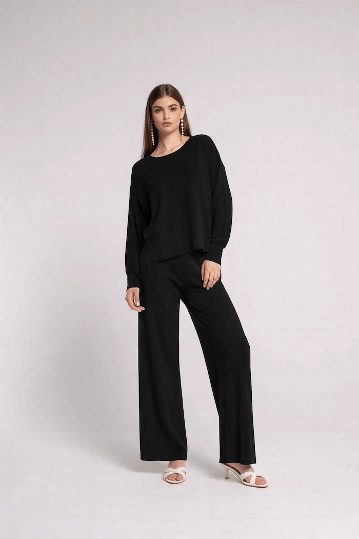 Palazzo Pants – Nero - ELLY