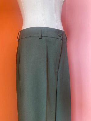 Pantaloni Fluido Verde - ELLY