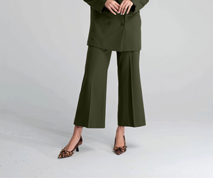 Pantaloni Fluido Verde - ELLY