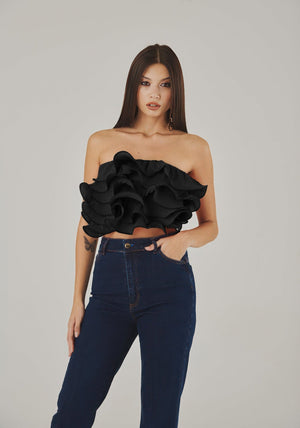 Radiant Rebel Nero Top - ELLY