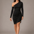 Regina Dress in Nero - ELLY