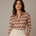 Retro Print Shirt - ELLY