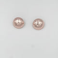 Rhodium coated brass earrings - ELLY