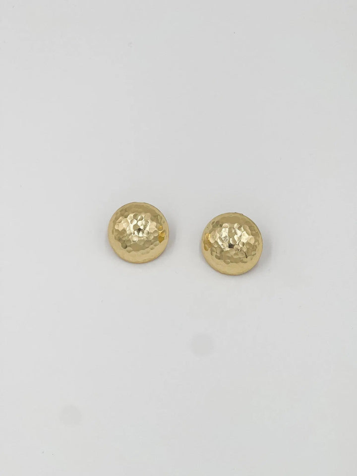 Rhodium coated brass earrings - ELLY