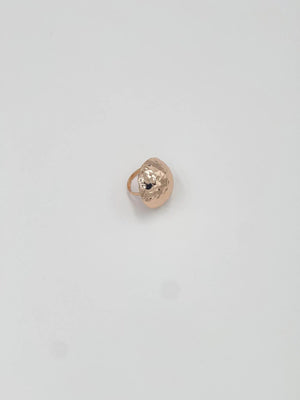 Rhodium coated brass ring - ELLY