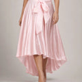 Satin Blush High - Low Skirt - ELLY
