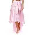Satin Blush High-Low Skirt - ELLY