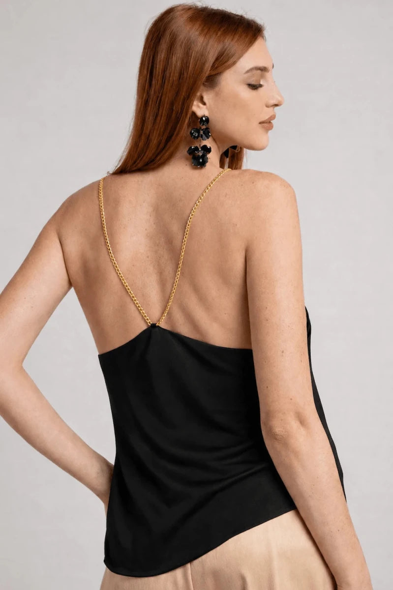 Satin Cowl Neck Camisole – Notte - ELLY
