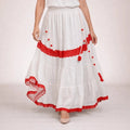 Serene Surplice Embroidered Maxi Skirt - ELLY