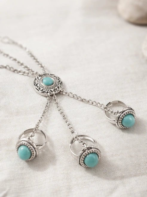 Silver plated brass bracelet - ELLY