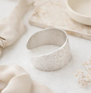 Silver plated brass bracelet - ELLY