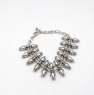 Silver plated brass bracelet - ELLY