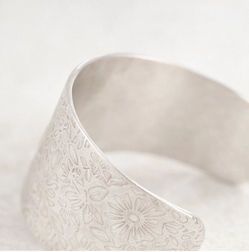 Silver plated brass bracelet - ELLY