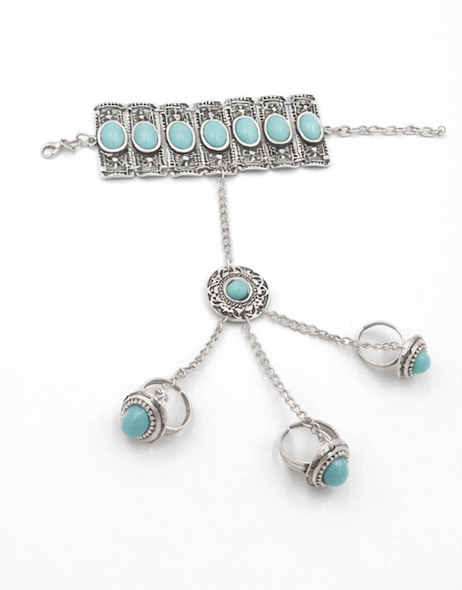 Silver plated brass bracelet - ELLY