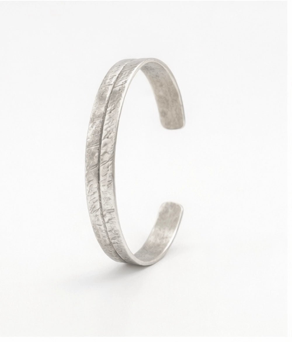 Silver plated brass bracelet - ELLY