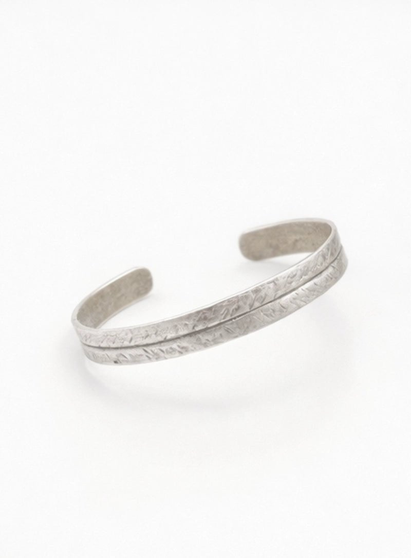 Silver plated brass bracelet - ELLY