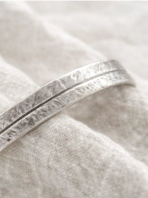 Silver plated brass bracelet - ELLY