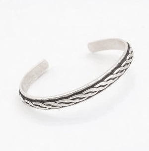 Silver plated brass bracelet - ELLY