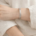 Silver plated brass bracelet - ELLY