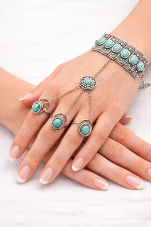 Silver plated brass bracelet - ELLY