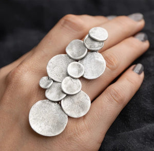 Silver Plated Brass Ring - ELLY