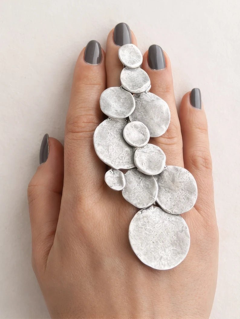 Silver Plated Brass Ring - ELLY