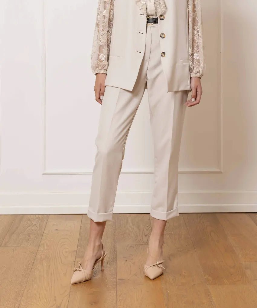 Sophisticated Charm Pants - Panna - ELLY