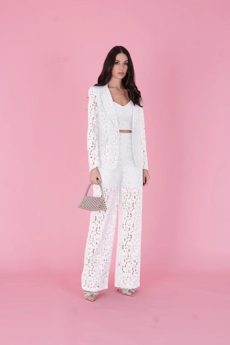 Structured Crop Top – Panna - ELLY