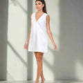 Summer Breeze White Tank Dress - ELLY