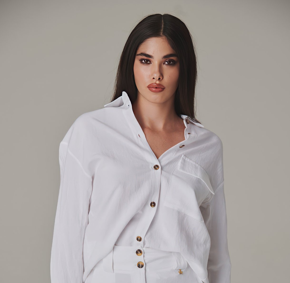 Sunshine Ready White Linen Shirt - ELLY