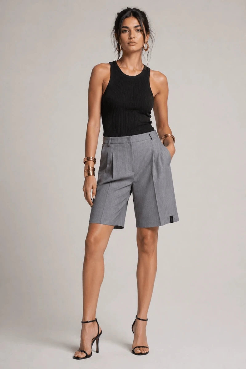 Tailored Bermuda Shorts - ELLY