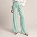 Tailored Straight - Leg Pants – Verde Chiaro - ELLY