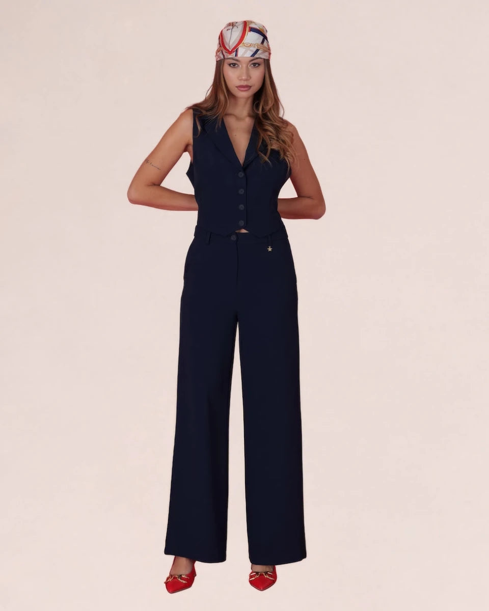 Tailored Wide - Leg Pants – NERO - ELLY