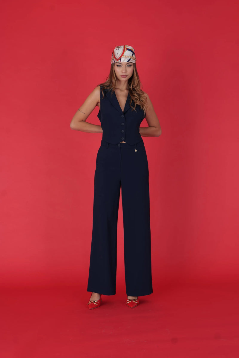 Tailored Wide - Leg Pants – NERO - ELLY