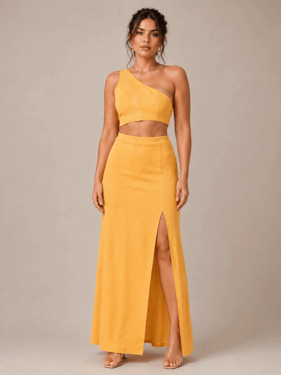 Tangelo One - Shoulder Cut - Out Maxi Dress - ELLY