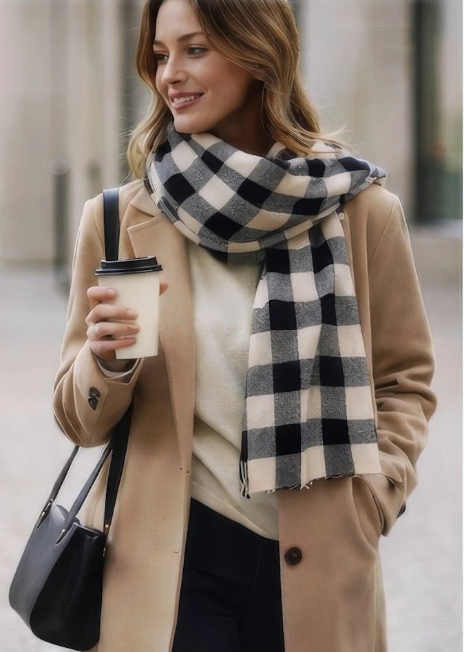 Timeless Stripe Flannel Scarf - ELLY